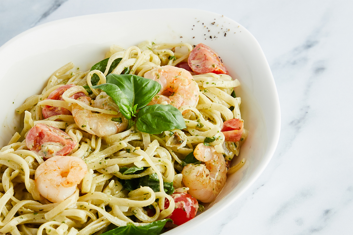 Pasta-Gamberetti-Spinaci